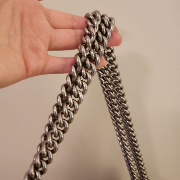 Gucci Blooms Medium Dionysus Shoulder Bag Red Cherry Blossom Canvas Suede - Picture 10 of 12